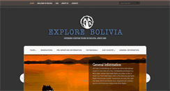 Desktop Screenshot of explorebolivia.com